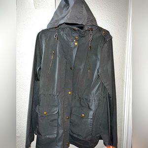Charcoal Eden Society coat- size Large